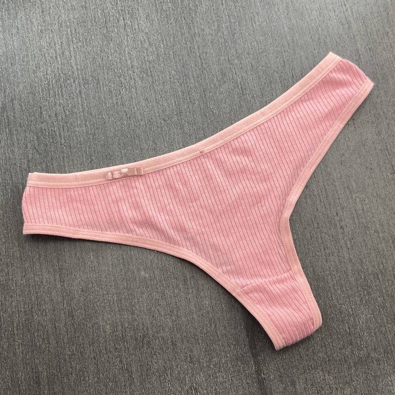 Tanga Canelada Fio Cor:Romance;Tamanho:M (LBR9950SKU142448)
