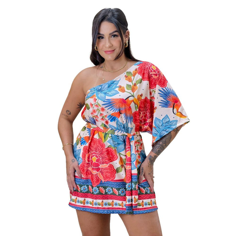 Vestido Lana Araras Tropicais (5467)