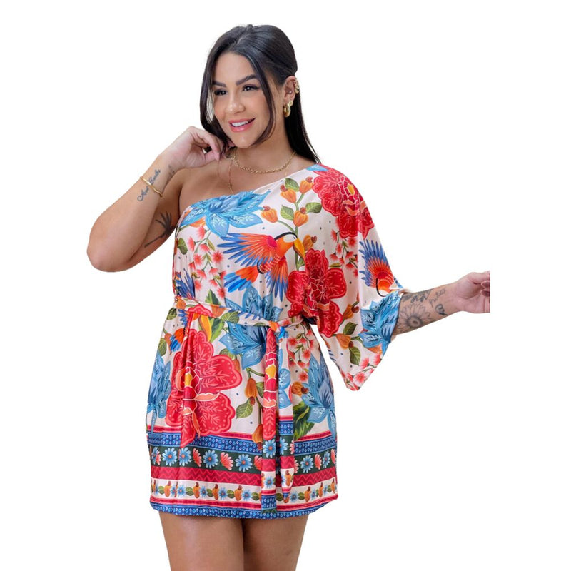Vestido Lana Araras Tropicais (5467)