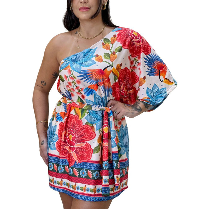 Vestido Lana Araras Tropicais (5467)
