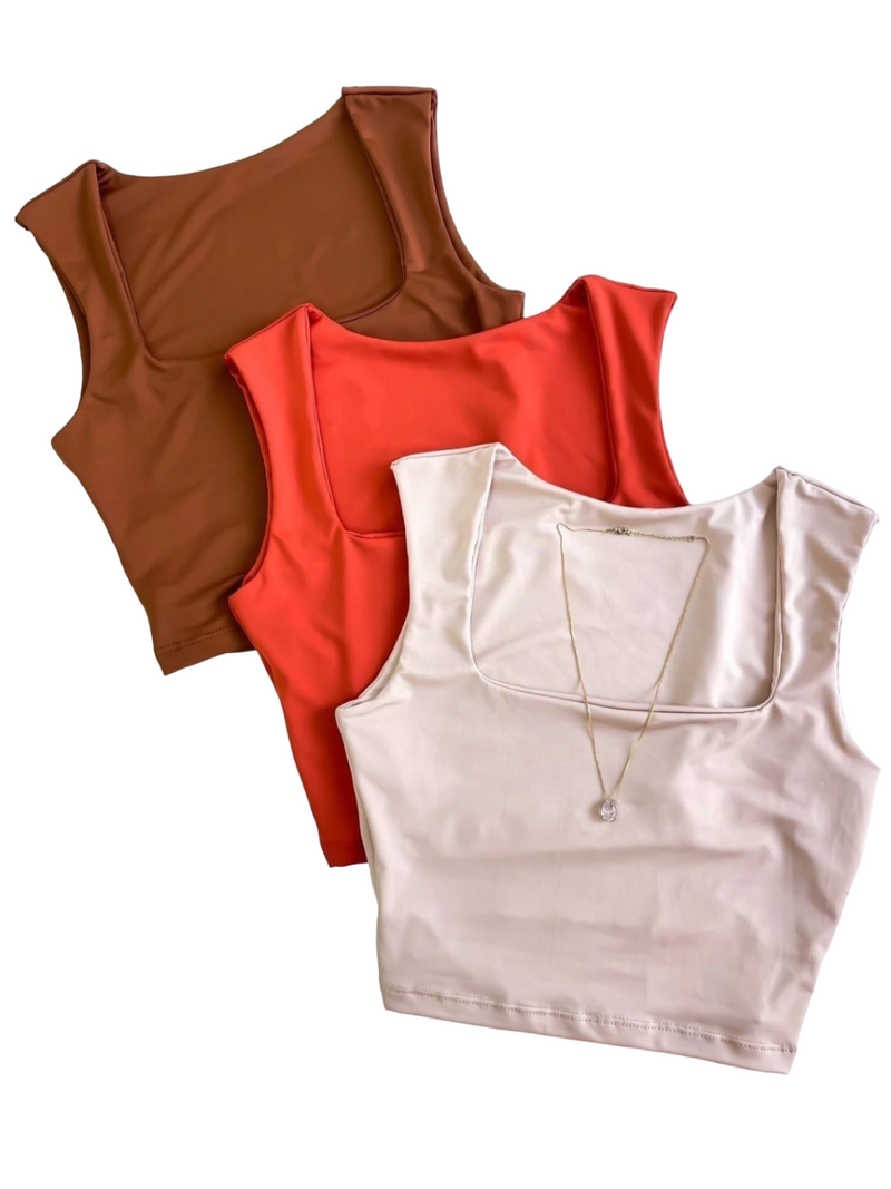 Cropped Feminino em Suplex Decote Quadrado Seleste Ref.1014 (1234567001892414381